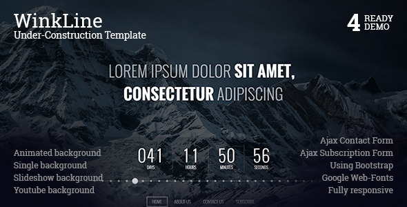 ThemeForest WinkLine Under-Construction Template 11123074 ThemeForest WinkLine Under-Construction Template 11123074