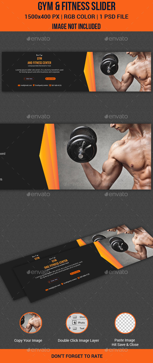 GraphicRiver Gym & Fitness Slider 11123850 GraphicRiver Gym & Fitness Slider 11123850