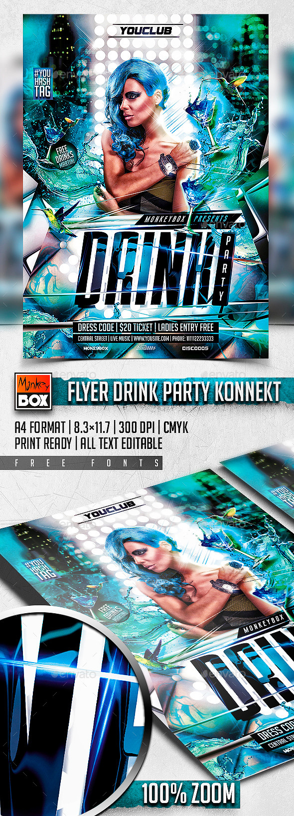 GraphicRiver Flyer Drink Party Konnekt 11124163 GraphicRiver Flyer Drink Party Konnekt 11124163