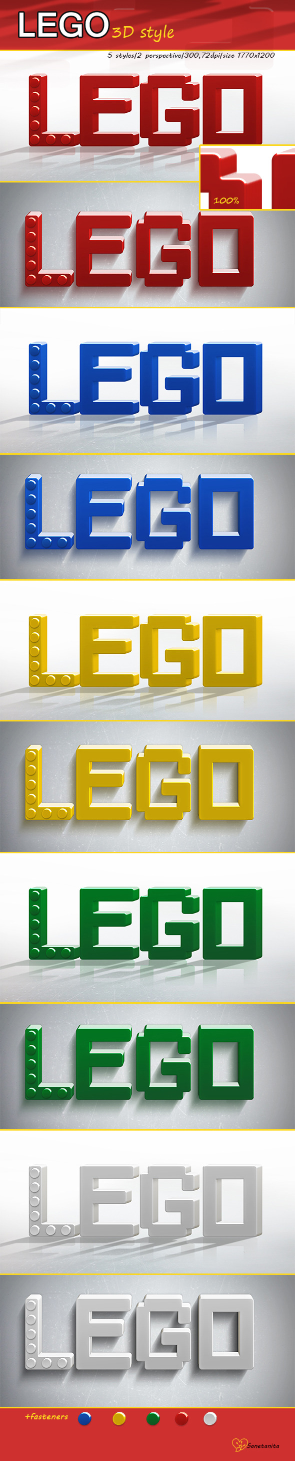 GraphicRiver Lego 3D Styles 11099454 GraphicRiver Lego 3D Styles 11099454