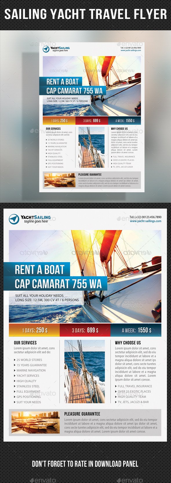 GraphicRiver Sailing Yacht Travel Flyer 04 11125223 GraphicRiver Sailing Yacht Travel Flyer 04 11125223