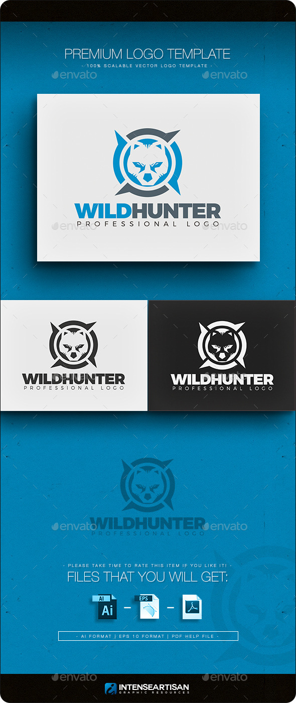 GraphicRiver Wild Hunter Logo Template 11125328 GraphicRiver Wild Hunter Logo Template 11125328