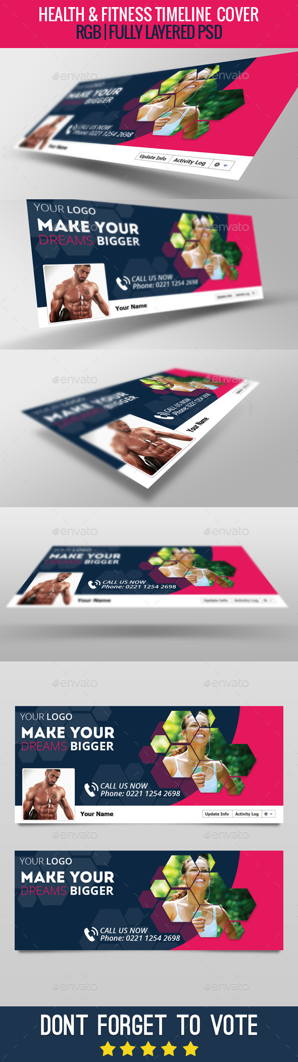 GraphicRiver Health & Fitness Facebook Cover 11125436 GraphicRiver Health & Fitness Facebook Cover 11125436