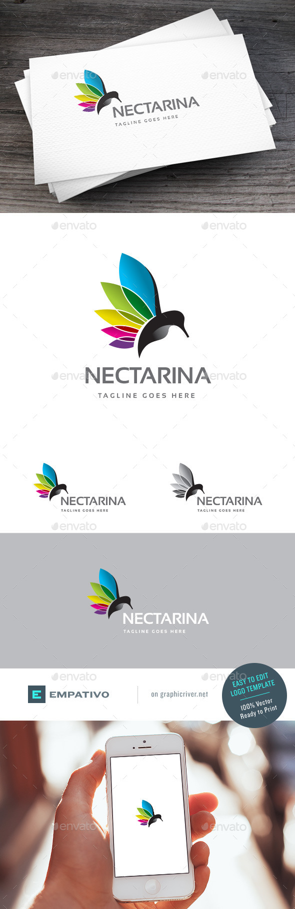 GraphicRiver Nectar Colors Logo Template 11125626 GraphicRiver Nectar Colors Logo Template 11125626