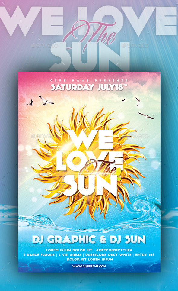 WE LOVE THE SUN Flyer/Poster (Flyers)