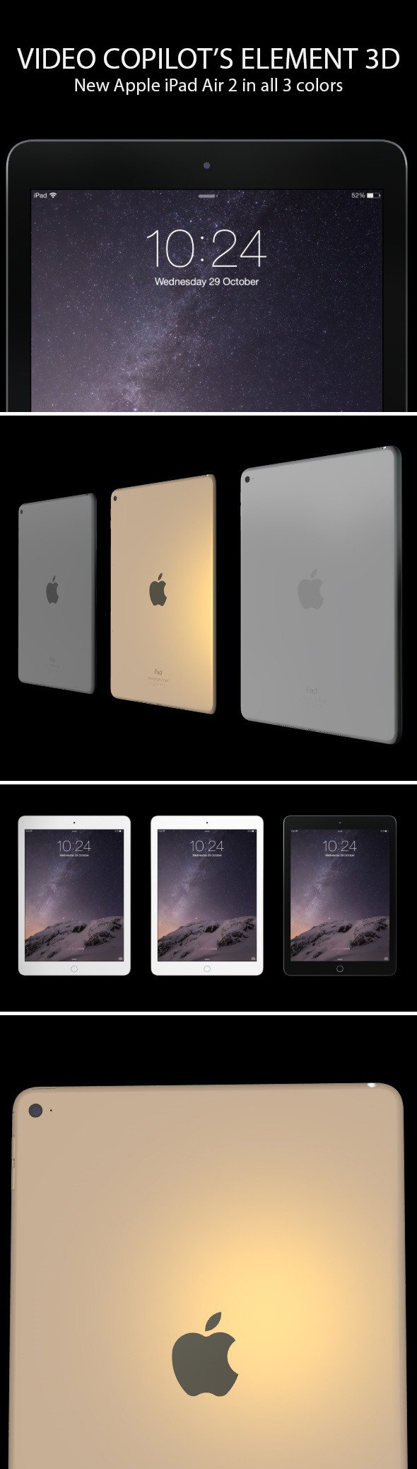 3DOcean Element3D Apple iPad Air 2 11125753 3DOcean Element3D Apple iPad Air 2 11125753