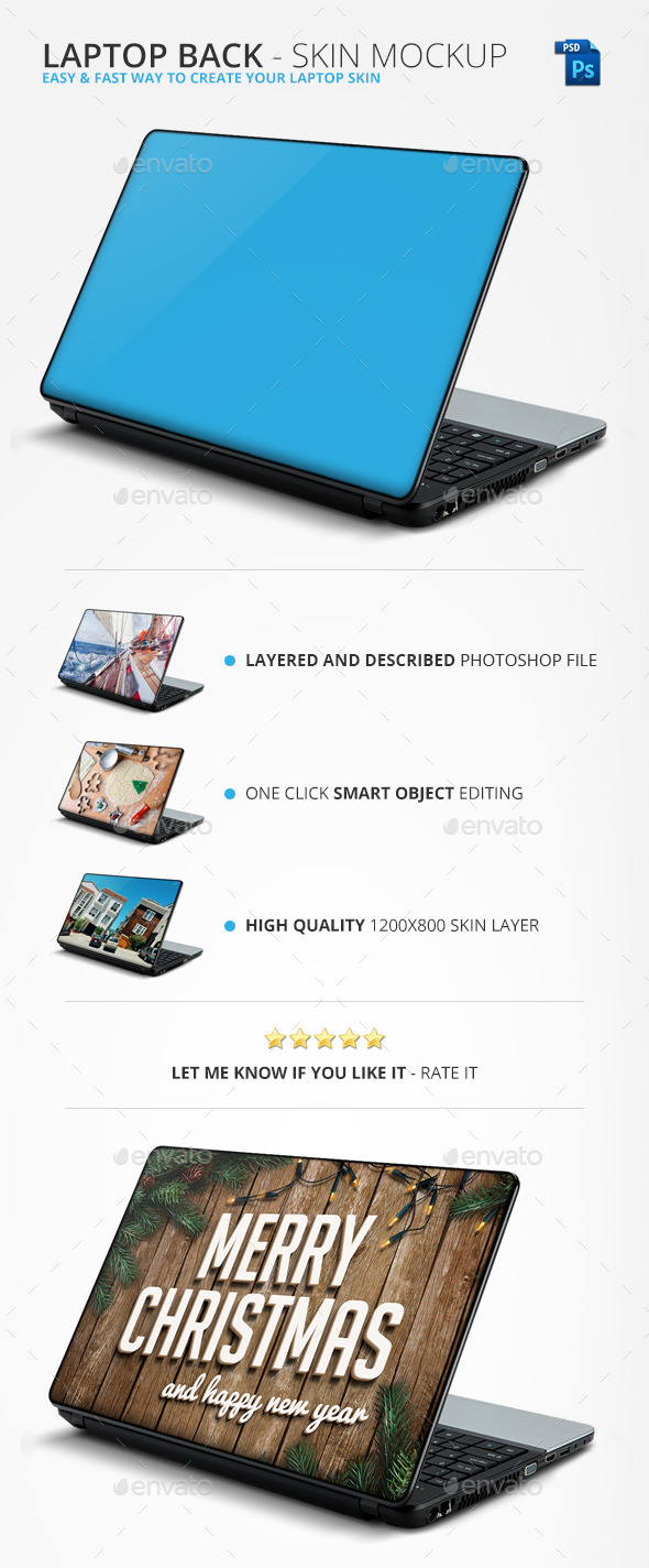 GraphicRiver Laptop Back Skin Mockup 11084412 GraphicRiver Laptop Back Skin Mockup 11084412