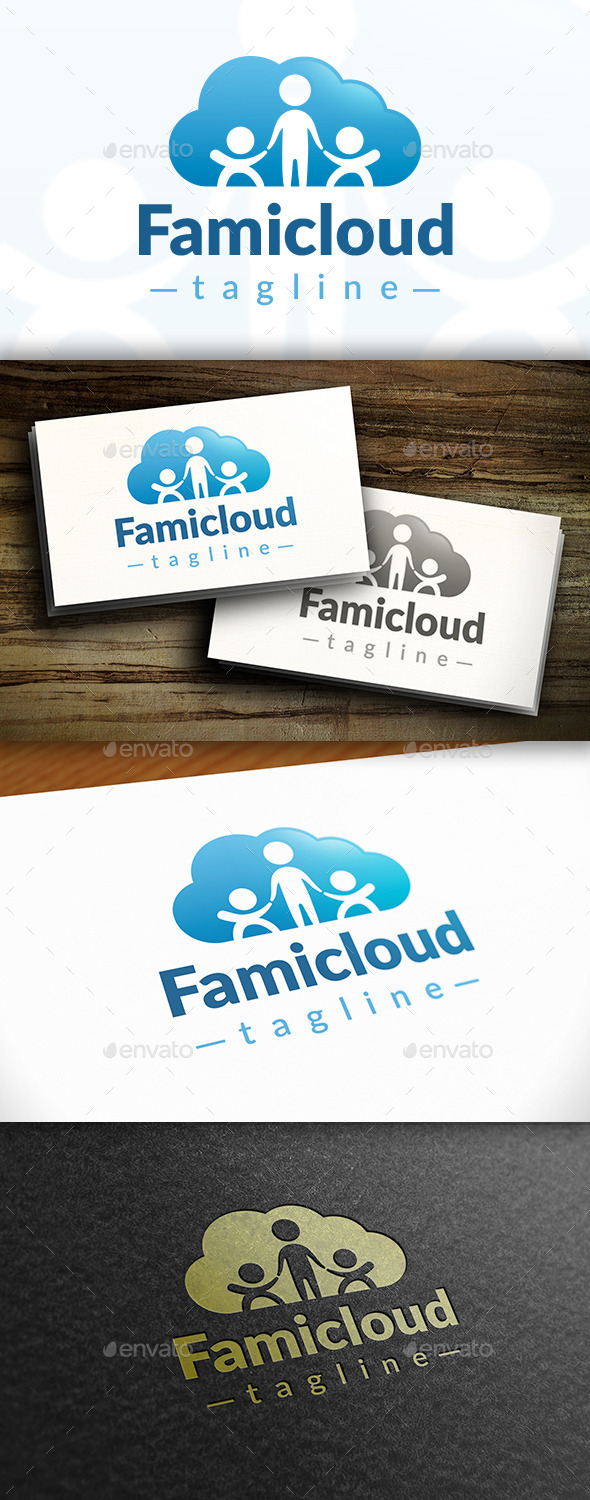 GraphicRiver Family Cloud Logo 11126218 GraphicRiver Family Cloud Logo 11126218