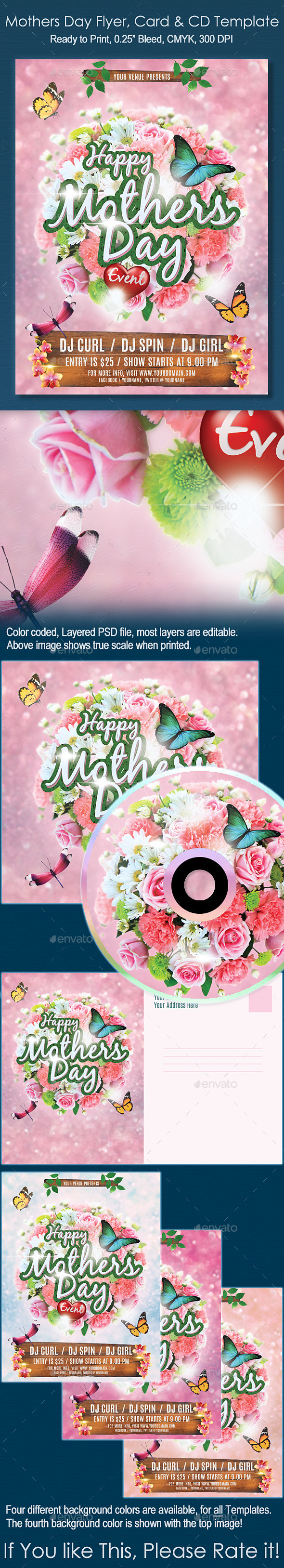 GraphicRiver Mothers Day Flyer Event CD & Card Template 11126628 GraphicRiver Mothers Day Flyer Event CD & Card Template 11126628
