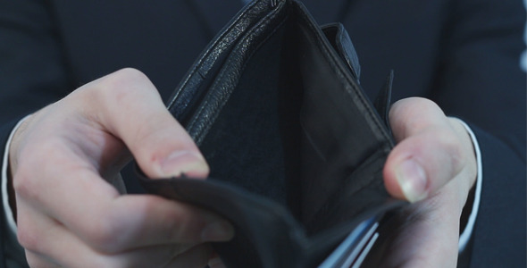 Businessman Showing Empty Wallet Businessman Showing Empty Wallet
