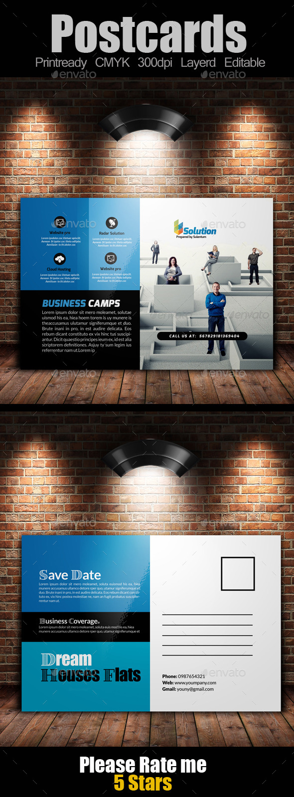 GraphicRiver Multi Use Business Post Cards Template 11128034 GraphicRiver Multi Use Business Post Cards Template 11128034