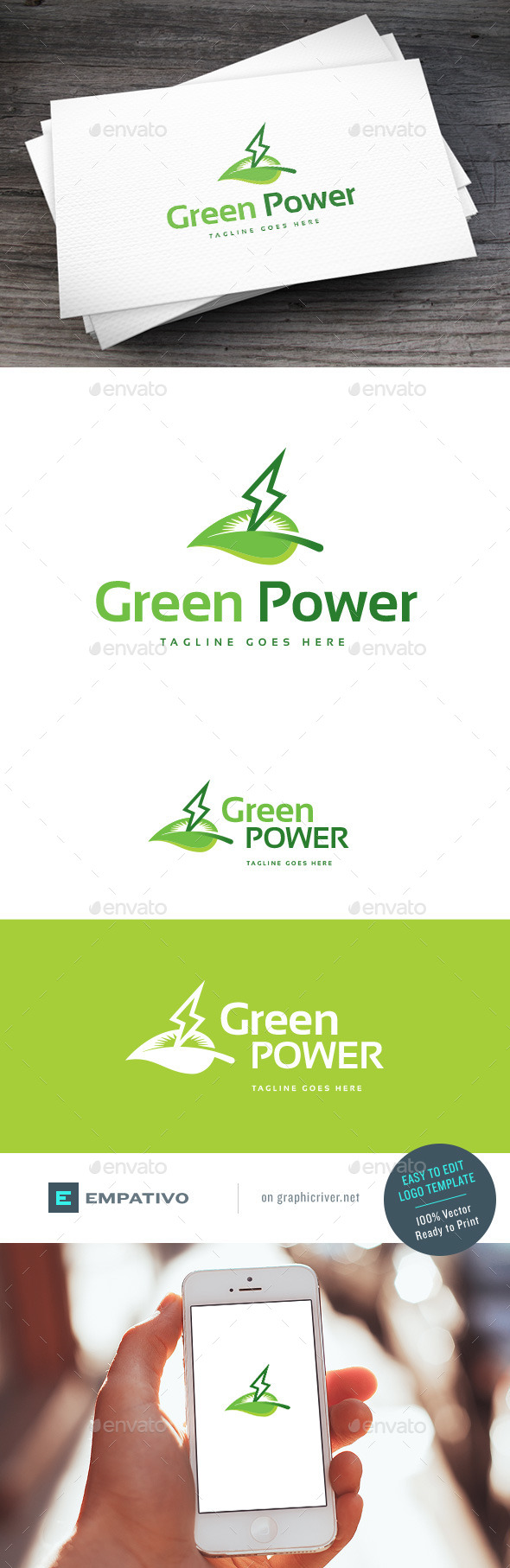 GraphicRiver Green Power Logo Template 11098268 GraphicRiver Green Power Logo Template 11098268