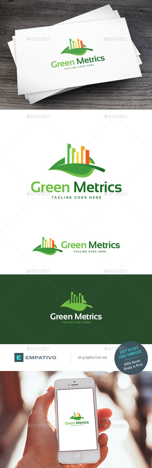 GraphicRiver Green Metrics Logo Template 11098261 GraphicRiver Green Metrics Logo Template 11098261