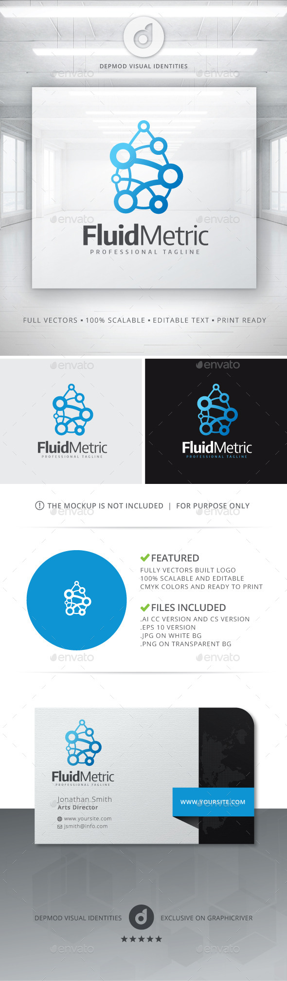 GraphicRiver Fluid Metric Logo 11128803 GraphicRiver Fluid Metric Logo 11128803