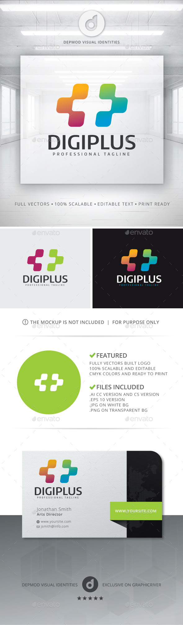 GraphicRiver Digi Plus Logo 11129142 GraphicRiver Digi Plus Logo 11129142