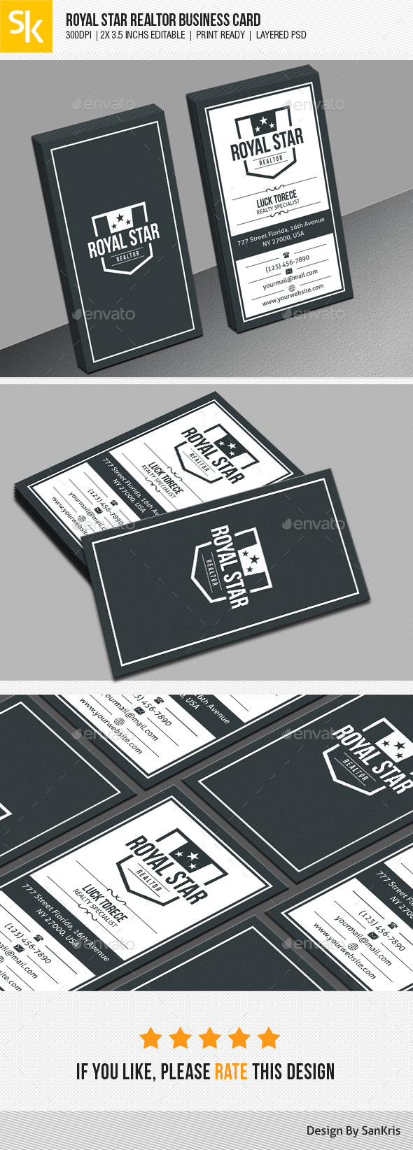 GraphicRiver Royal Star Realtor Business Card 11078128 GraphicRiver Royal Star Realtor Business Card 11078128