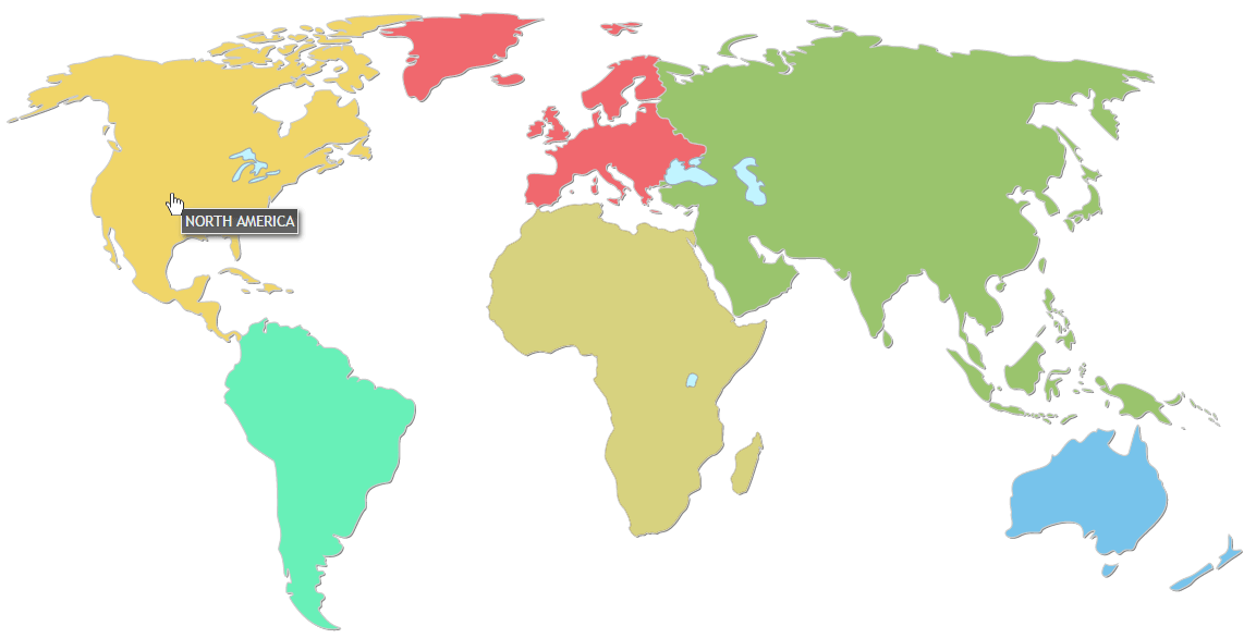 Interactive World Map With Cities By Art101