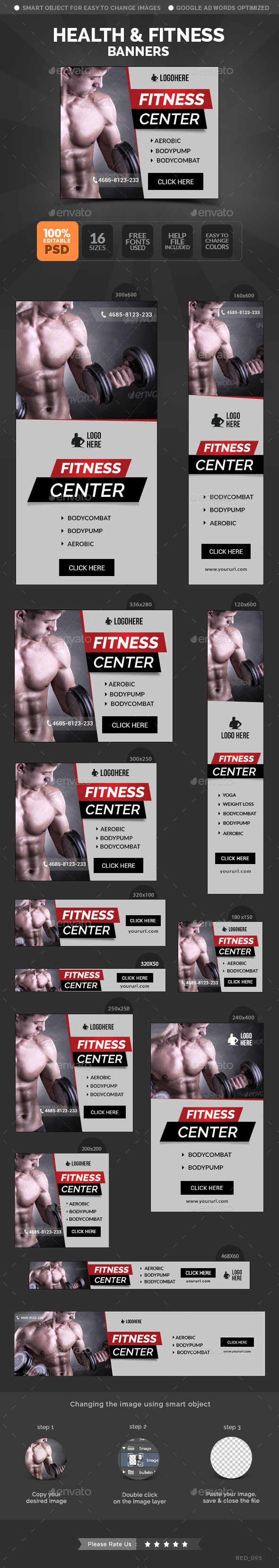 GraphicRiver Health & Fitness Banners 11130341 GraphicRiver Health & Fitness Banners 11130341