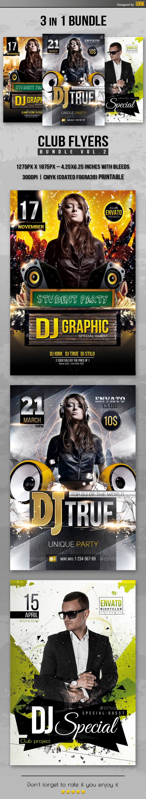 GraphicRiver Club Flyers Bundle Vol.2 11130693 GraphicRiver Club Flyers Bundle Vol.2 11130693