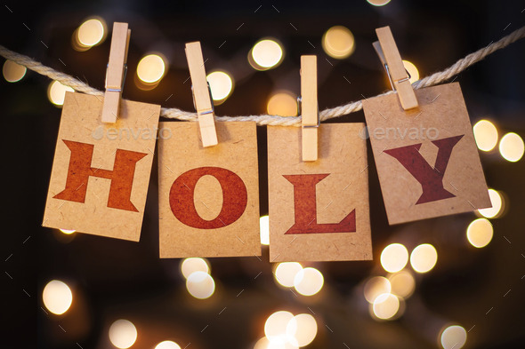 Holy Concept Clipped Cards and Lights (Misc) Photo Download