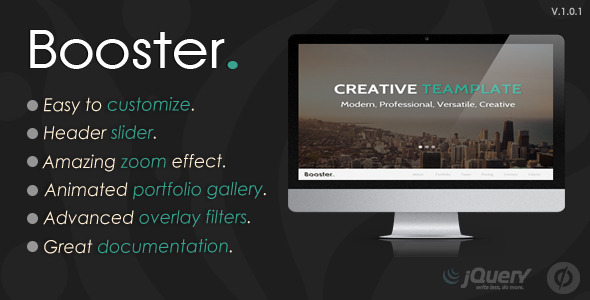 Booster - Unbounce Multipurpose Template