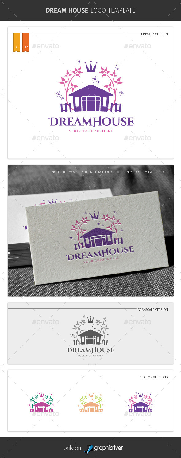 GraphicRiver Dream House Logo Template 11132189 GraphicRiver Dream House Logo Template 11132189