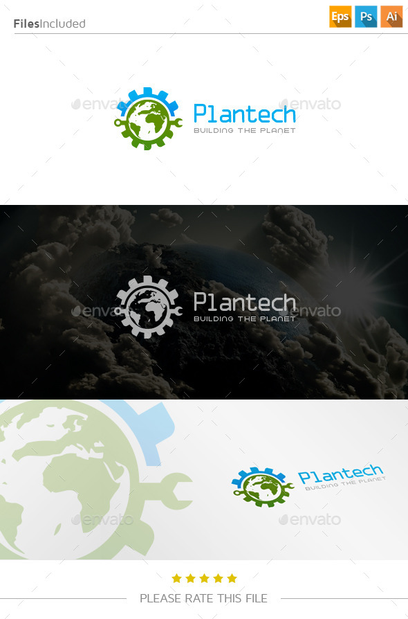 GraphicRiver Technology Planet Logo 11139064 GraphicRiver Technology Planet Logo 11139064