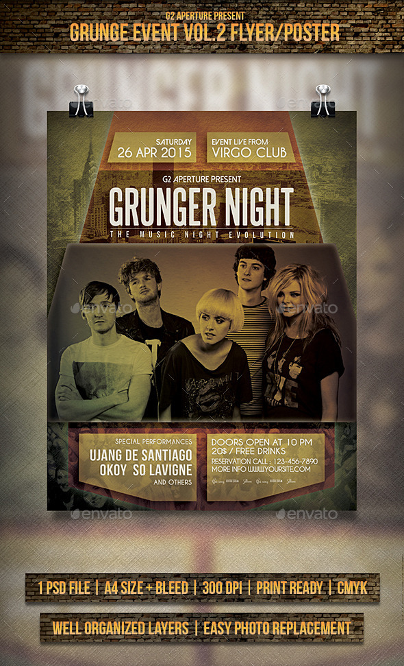 Grunge Event Flyer / Poster Vol.2 (Events)