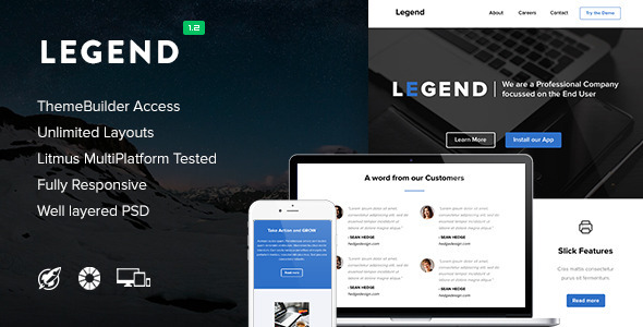 Legend - Video Email (optional) + Themebuilder