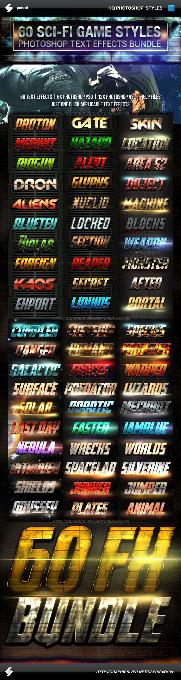 GraphicRiver Action Sci-fi Game Style Text Effects Bundle 11139806 GraphicRiver Action Sci-fi Game Style Text Effects Bundle 11139806