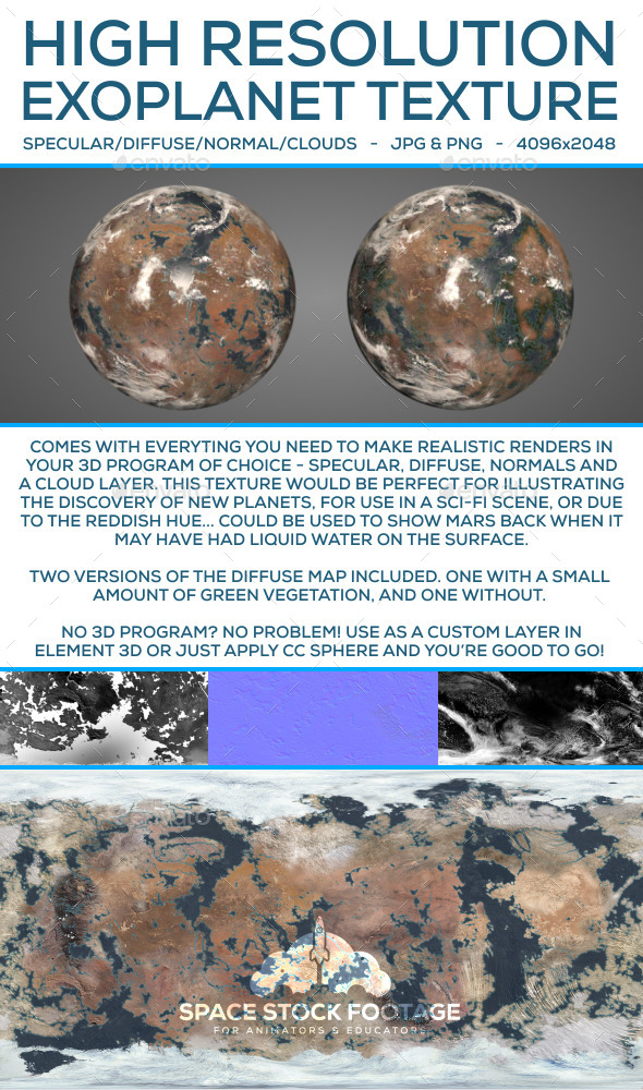 Exoplanet Texture - 3DOcean Item for Sale