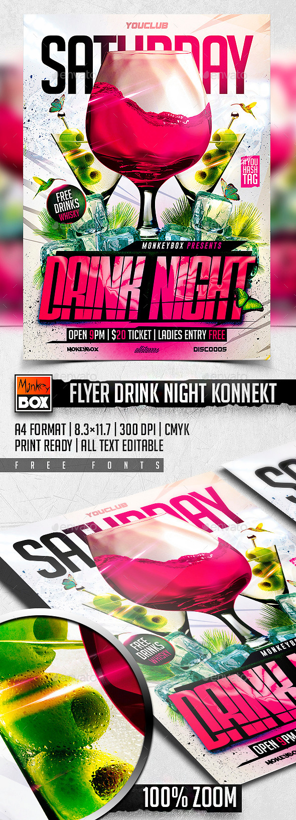 GraphicRiver Flyer Drink Night Konnekt 11140139 GraphicRiver Flyer Drink Night Konnekt 11140139