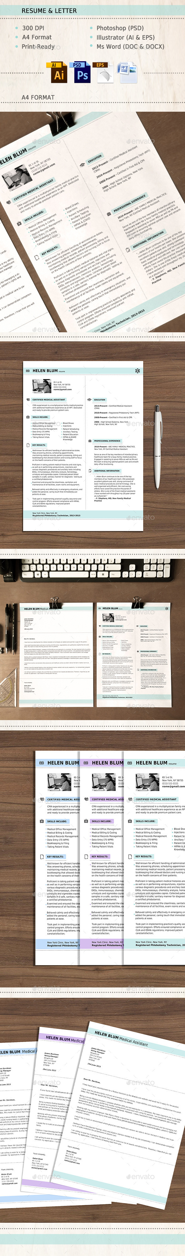 GraphicRiver Medical Resume and Cover Letter 11079283 GraphicRiver Medical Resume and Cover Letter 11079283