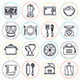 Kitchen and Cooking Line Icons