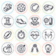 Sports and Fitness Line Icons