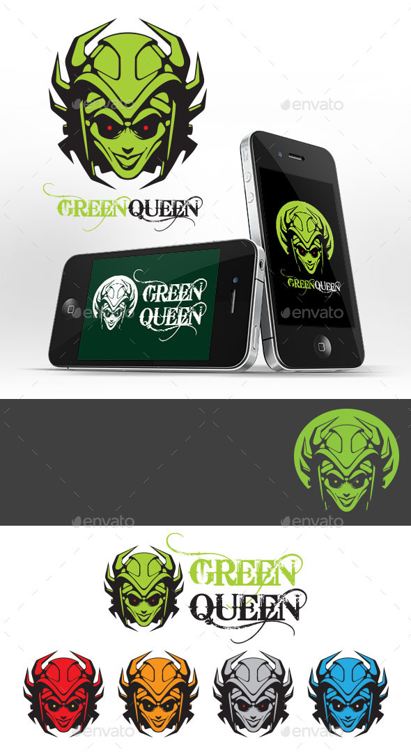 GraphicRiver Green Queen Logo Template 11116930 GraphicRiver Green Queen Logo Template 11116930