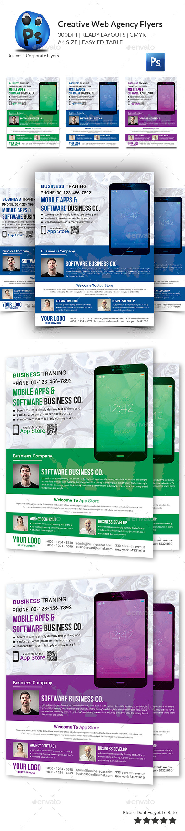 GraphicRiver Creative Web Agency Flyers 11146052 GraphicRiver Creative Web Agency Flyers 11146052