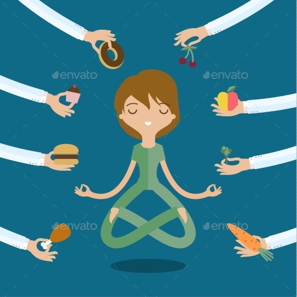GraphicRiver Healthy and Junk Food 11146374 GraphicRiver Healthy and Junk Food 11146374