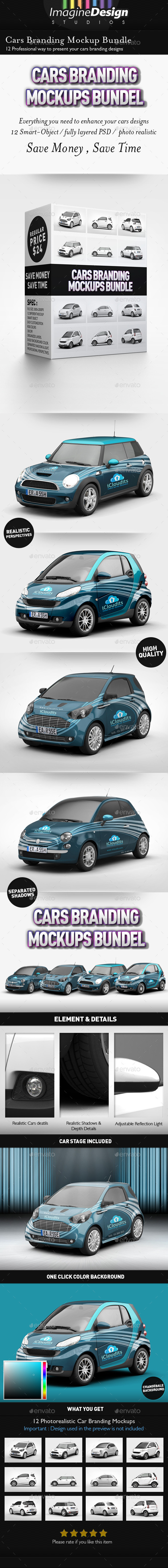 GraphicRiver Cars Branding Mockups Bundle 11122823 GraphicRiver Cars Branding Mockups Bundle 11122823