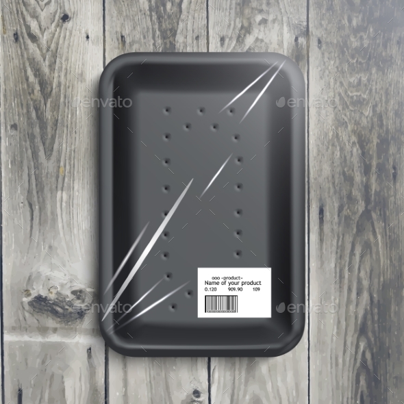 GraphicRiver Empty Wrapped Food Tray 11147020 GraphicRiver Empty Wrapped Food Tray 11147020