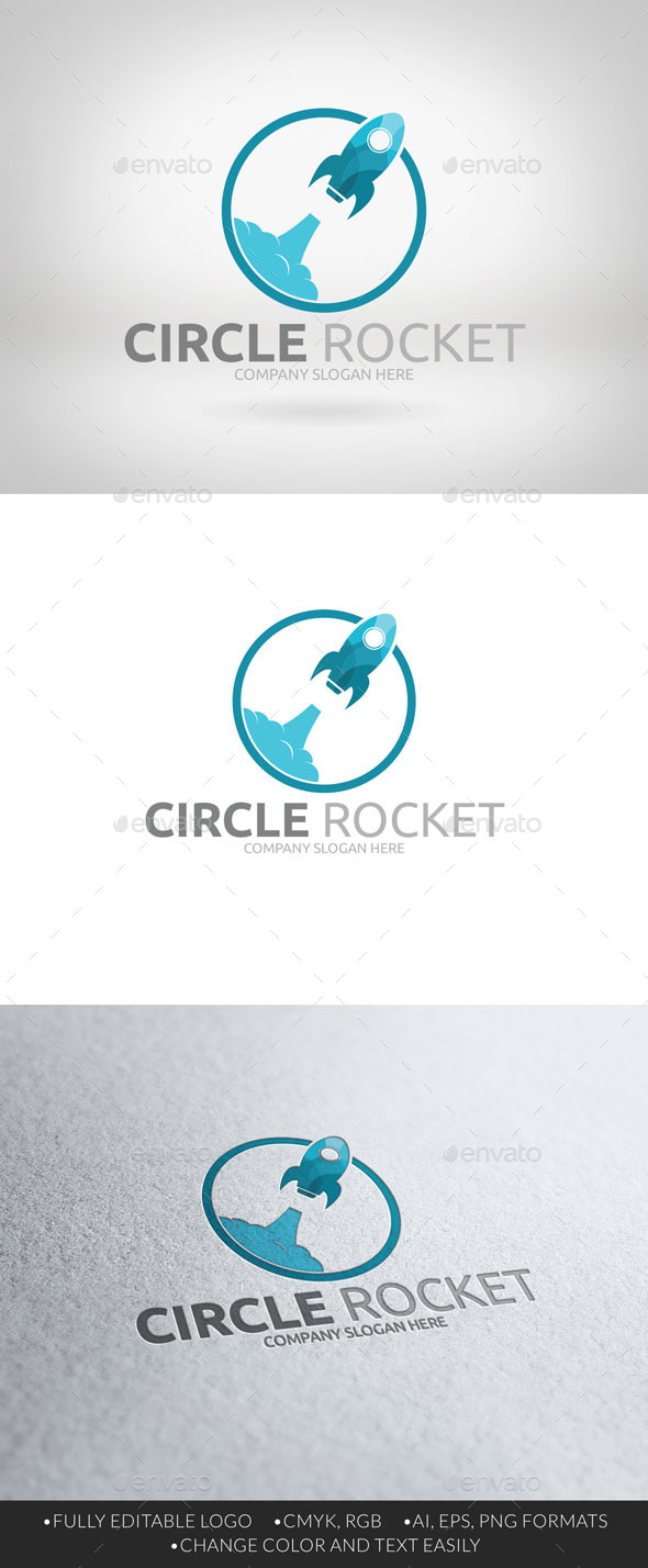 GraphicRiver Circle Rocket Logo 11147267 GraphicRiver Circle Rocket Logo 11147267