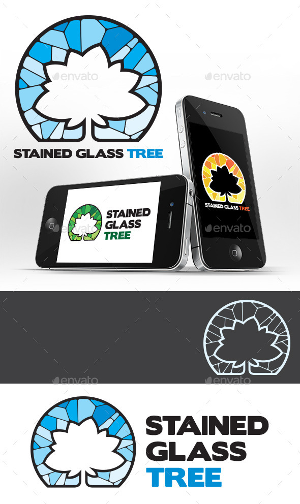 GraphicRiver Stained Glass Tree Logo Template 11147648 GraphicRiver Stained Glass Tree Logo Template 11147648
