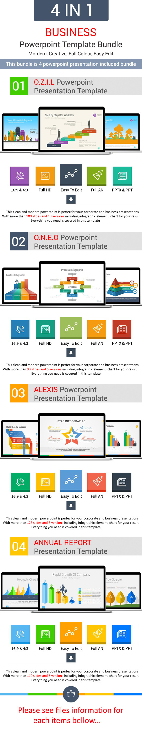 GraphicRiver 4 in 1 Bundle Powerpoint Template 11147935 GraphicRiver 4 in 1 Bundle Powerpoint Template 11147935