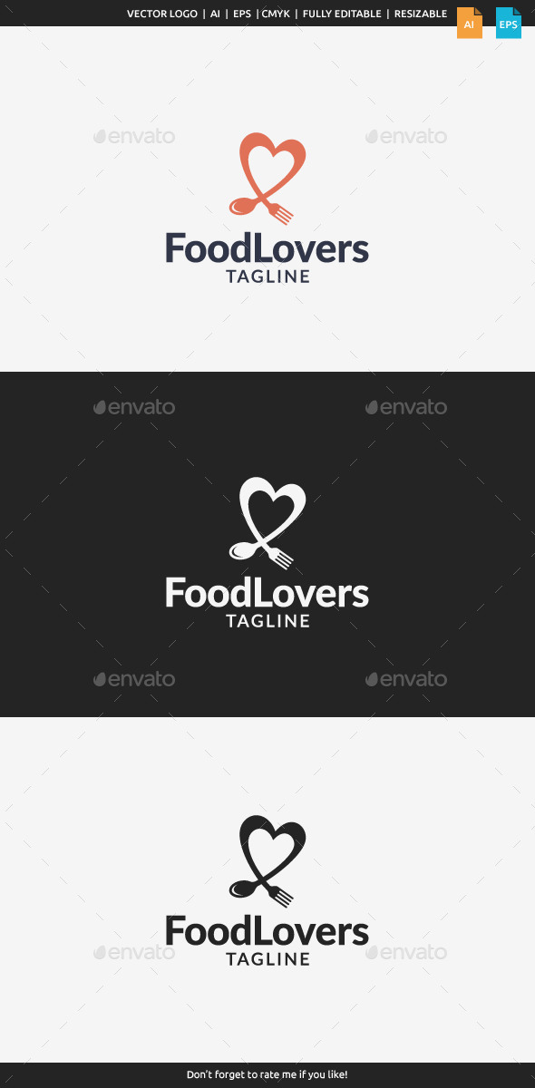 GraphicRiver Food Lovers Logo 11148005 GraphicRiver Food Lovers Logo 11148005