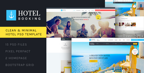 Hotel Booking - PSD Template