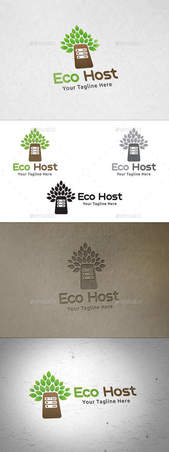GraphicRiver Eco Host Logo Template 11148135 GraphicRiver Eco Host Logo Template 11148135