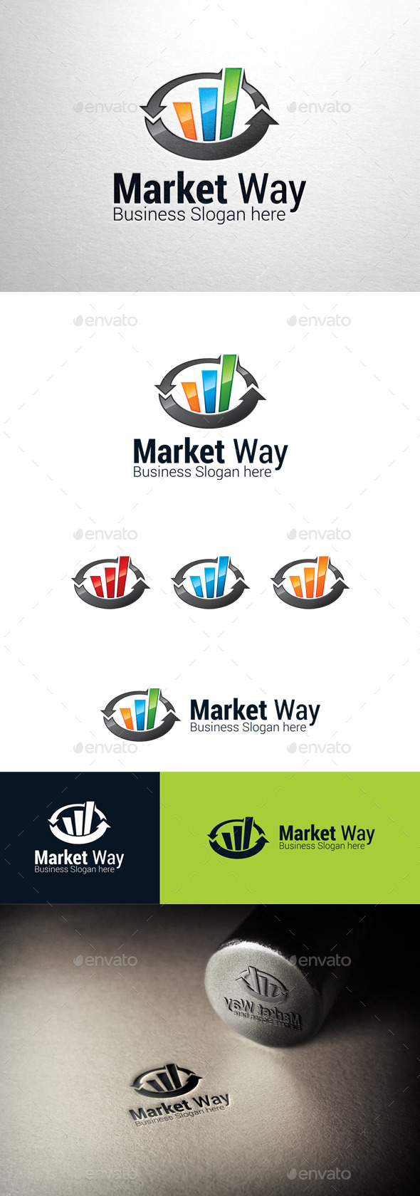GraphicRiver Market Way Graph Logo 11148397 GraphicRiver Market Way Graph Logo 11148397
