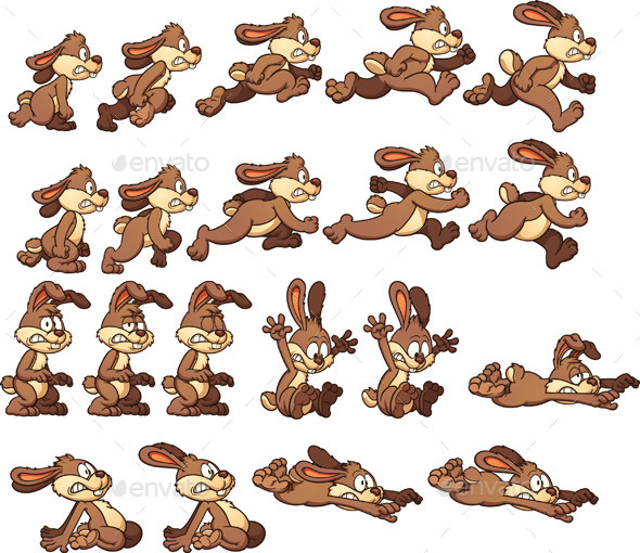 GraphicRiver Bunny Spirtes 11148631 GraphicRiver Bunny Spirtes 11148631