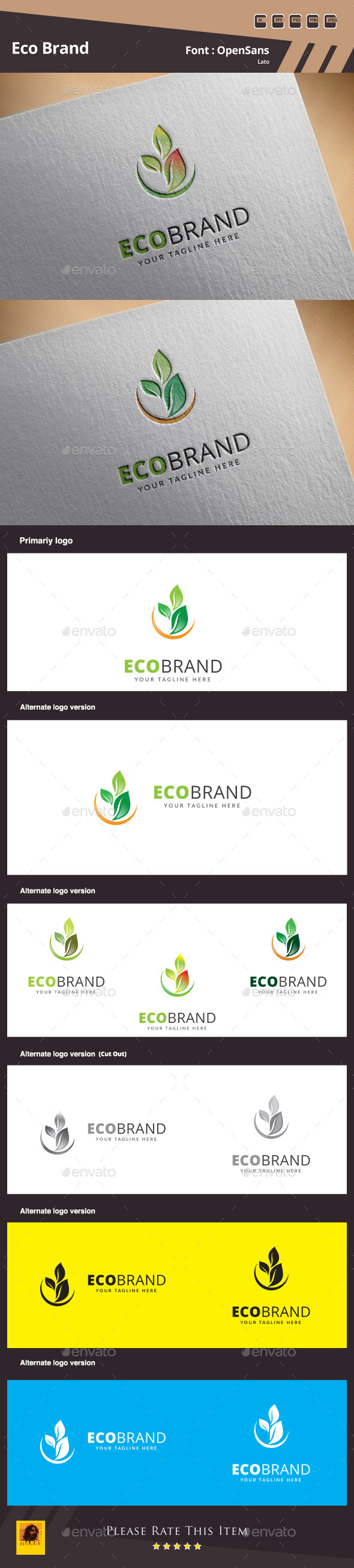 GraphicRiver Eco Brand Logo Template 11148856 GraphicRiver Eco Brand Logo Template 11148856