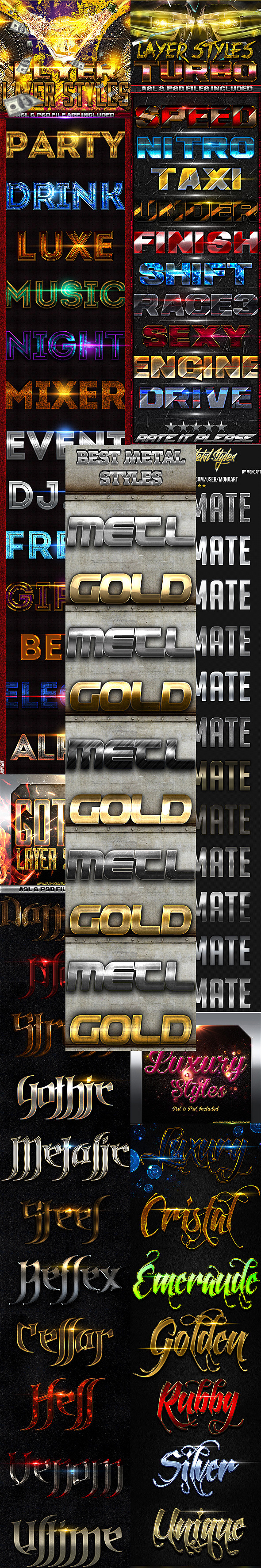 GraphicRiver Mega Bundle Layer Styles FX 11149935 GraphicRiver Mega Bundle Layer Styles FX 11149935